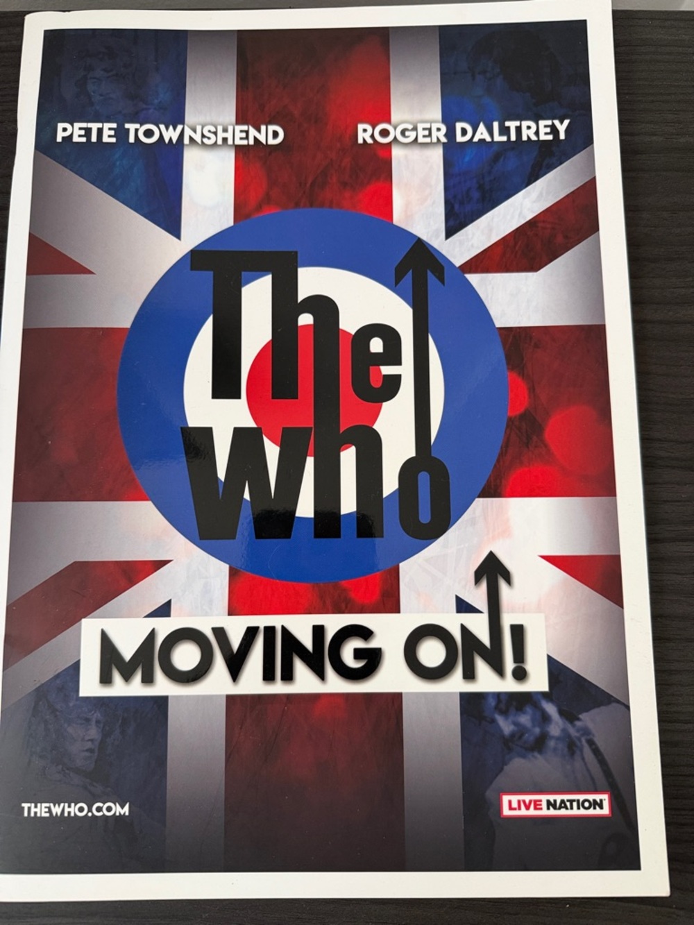 The Who "Moving On!" Tour Program